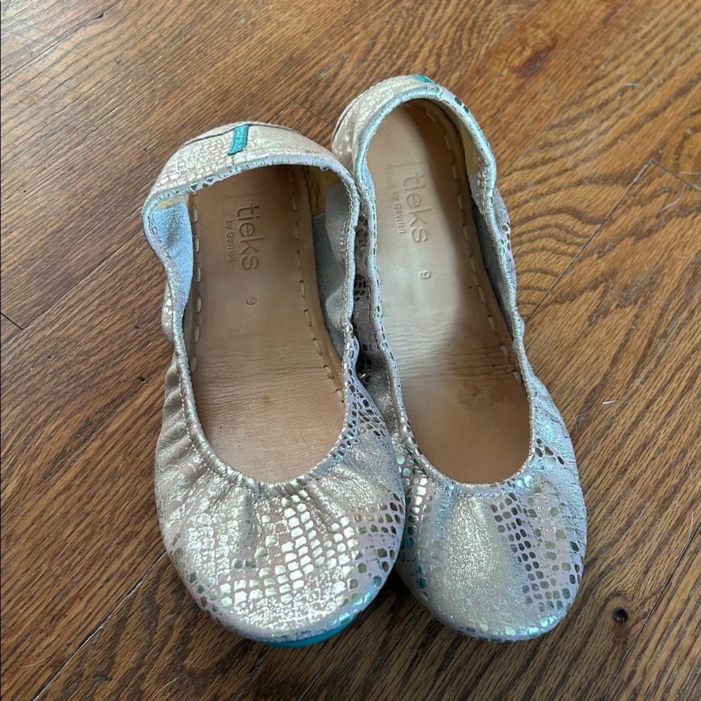 TIEKS | Romantic Blush metallic snakeskin | Sz 9 - Picture 8 of 8